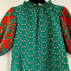 THML ruffle neck blouse